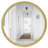 Chelbe Solid Wood Round Mirror-1502962626