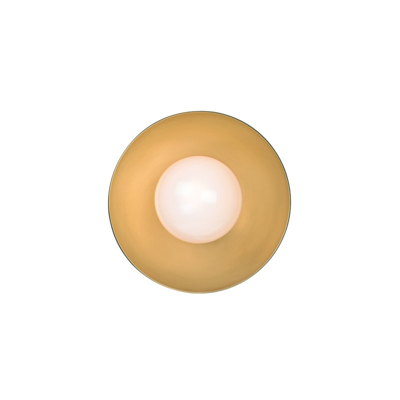 Julien 1 - Light Flush Mounted Sconce, Aged Brass
