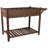 Foldable Table Raised Planter Box For Veggies - Brown Wood Color Bed Herb And Veggie Planting Dark-1215942882-1215942911
