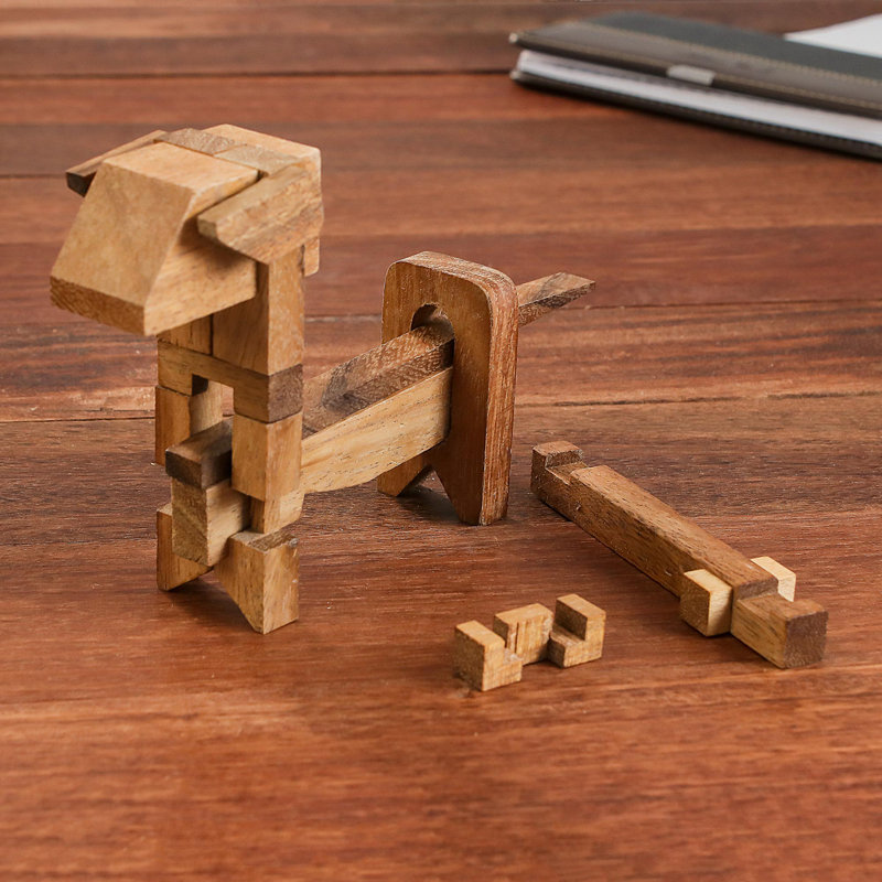 Red Barrel Studio® Wood Brainteaser