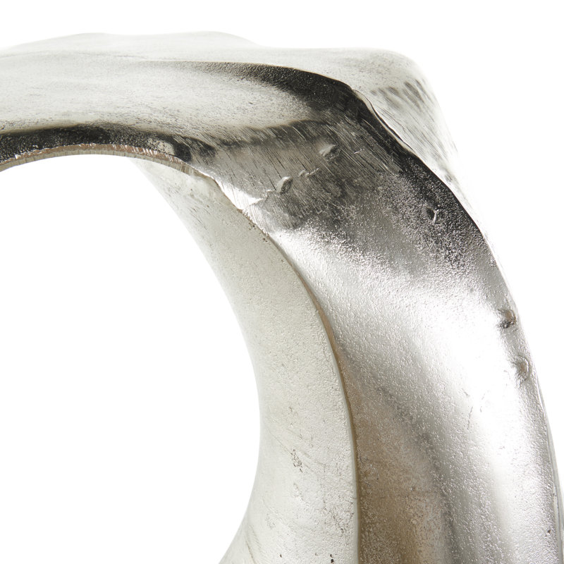 Table d'appoint latérale en baleine, Argent