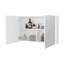 Armoire à pharmacie blanche avec miroirs inclus et 2 portes