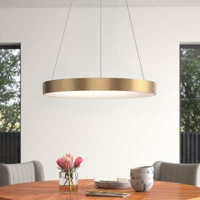 1 - Light LED Drum Pendant