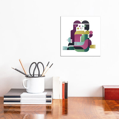 A Kiss, Face To Face by Antony Squizzato - Wrapped Canvas Print
