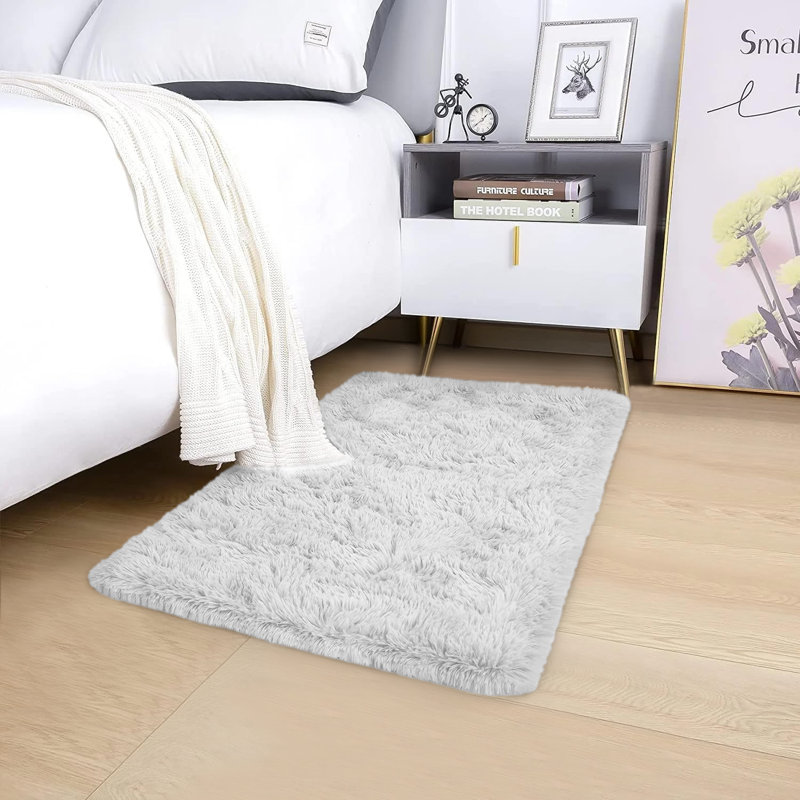 Soft Fluffy Indoor/Outdoor Shaggy Area Rug – Luxurious Comfort & Stylish Design, Rectangle 2" x 3"