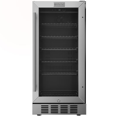 15 in. 80 (12 oz.) Can Built-In Beverage Cooler Fridge w/ Precision Temp Controls, Adjustable Shelves in Black — FIN-0018631 | Fridge.com