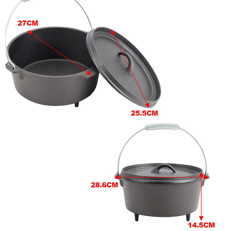 Garden Sanctuary 4.5L Cast Iron Soup Pot