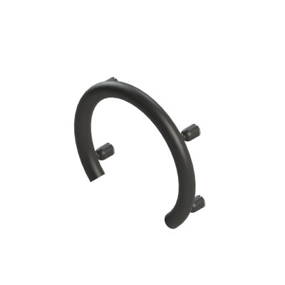 INVISIA Accent Ring 13" in Matte Black, Designer Luxury Grab Bar 2-in-1 (500 lb. Capacity)