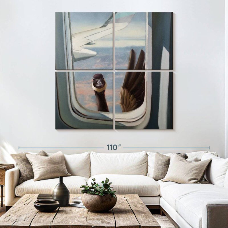 Brampt Friendly Skies, 74" H x 74" W