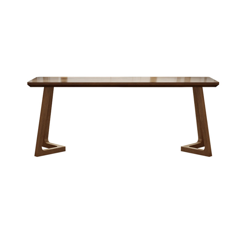 Bureaux rectangulaires en bois massif noyer clair, H 29,53 po x l 70,87 po x P 23,62 po 