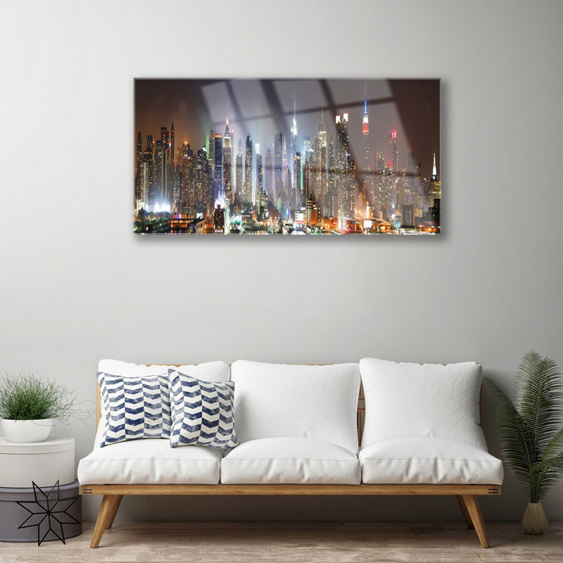 City Houses - Unframed Photograph on Glass