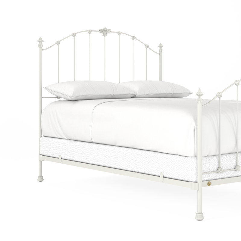 171 Country French Bed | Complete Standard, Matte White, Queen