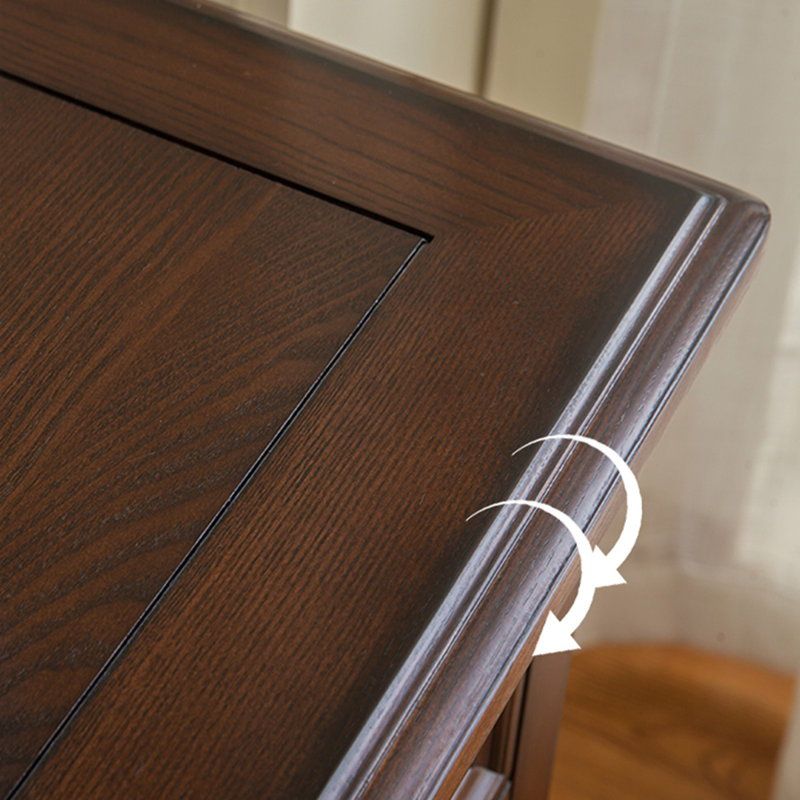 Walnut Solid Wood Shoe Storage Bench