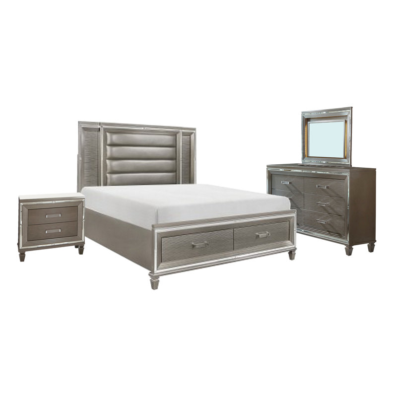 Ensemble de chambre à coucher 4 pièces