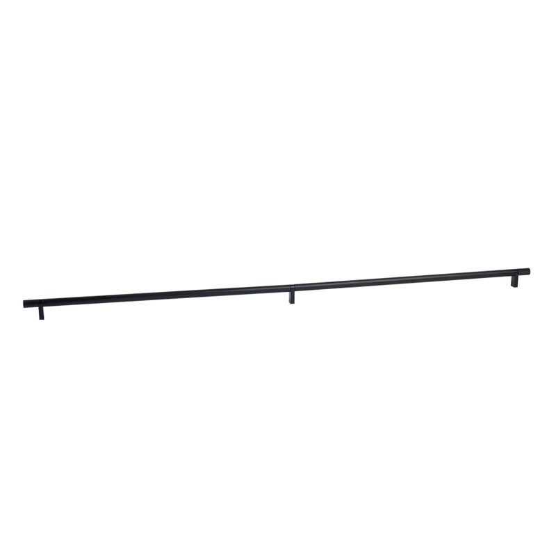 Emtek Select Bar Cabinet Pull 36" C-C, Rectangular Bar Stem, Knurled Bar, Oil Rubbed Bronze