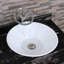 Lavabo de salle de bain rond en céramique
