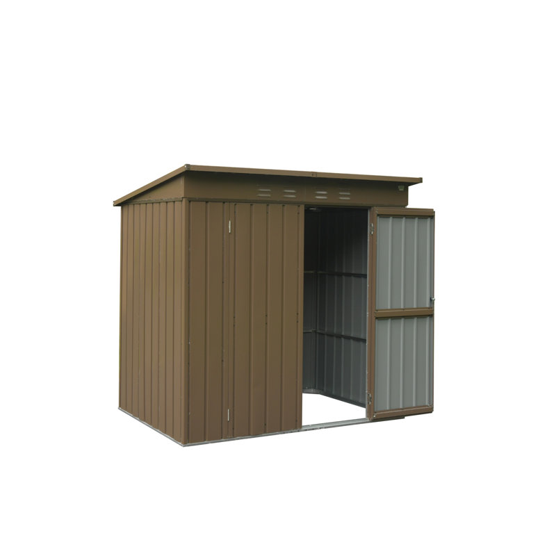 Outdoor Storage Shed 6X4 FT, Metal Tool Sheds Storage House With Lockable Double Door, Large Bike Shed Waterproof For Garden, Backyard, Lawn