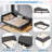 Upholstered Daybed With Headboard And Armrest-658167716-658167714