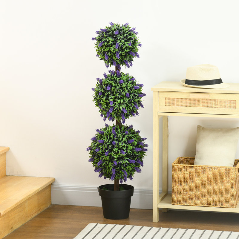 110cm Faux Lavender Topiary in Pot