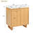 Solid Wood Frame Bathroom Vanity Set with Sink And Storage Cabinet-107522888