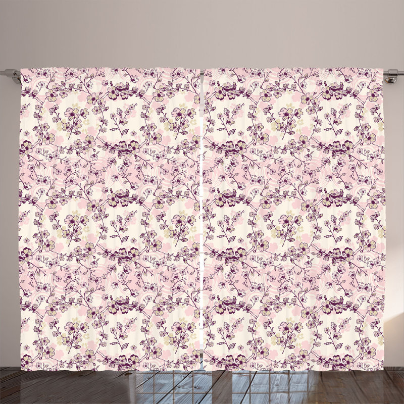 Semi Sheer Curtain Pair