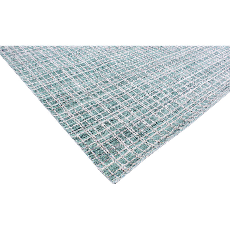 Tapis argenté noué à la main de haute qualité, Rectangle de 2 pi x 3 pi