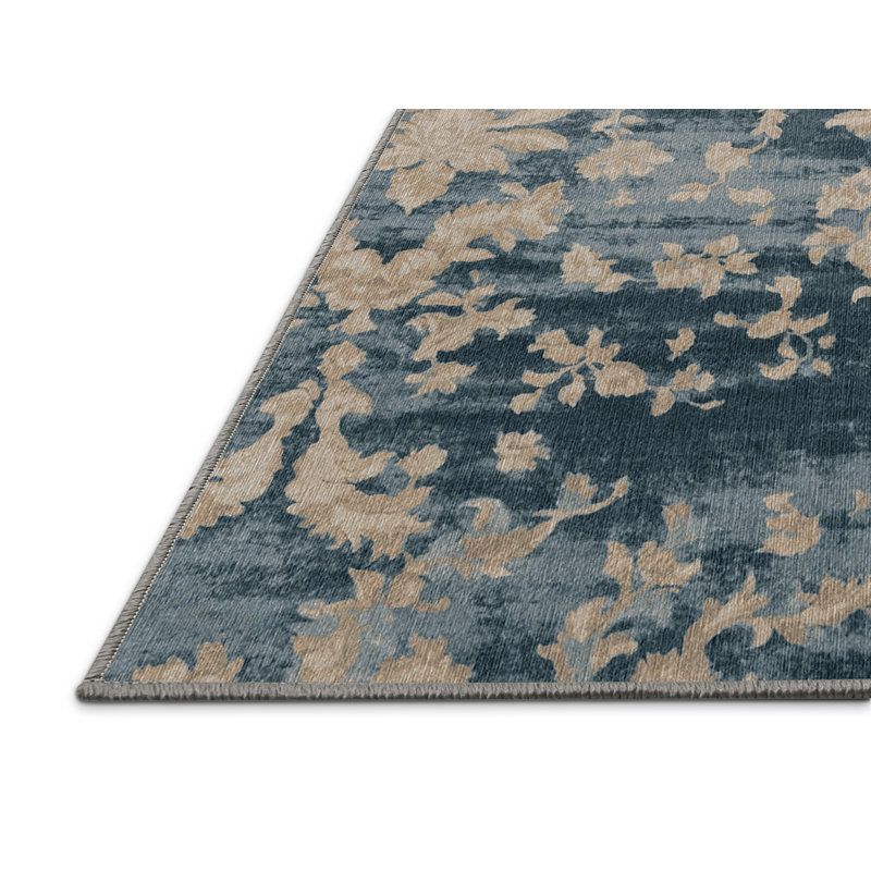 Tapis gris lavable à la machine, Rectangle de 5 pi x 8 pi