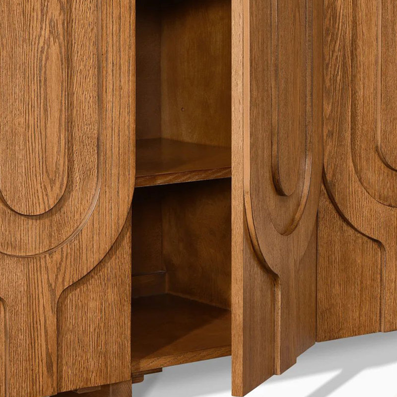Buffet de luxe rétro de style américain, H 23,6 po x l 70,8 po x P 17,7 po
