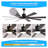 72'' Walnut LED Ceiling Fan with Light, 8 Wooden Blades Remote Control Silent Reversible DC Motor - Adjustable Color Temperature for Living Room Bedroom Dining Room