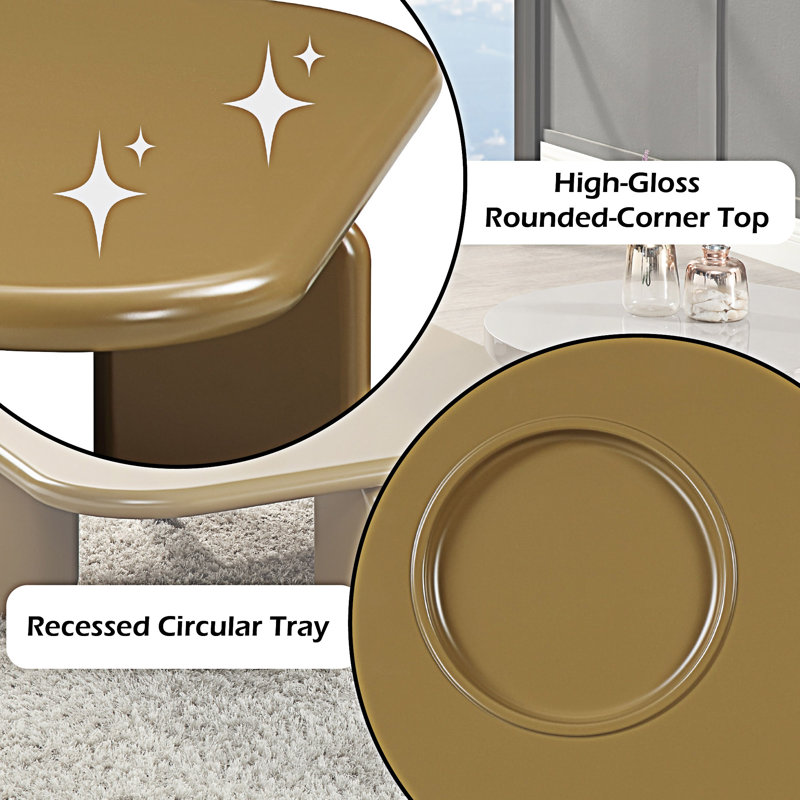 Table basse haute brillance