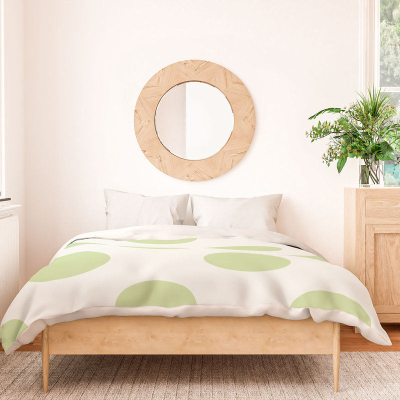 Housse de couette en microfibre, Vert, Housse de couette pour grand lit