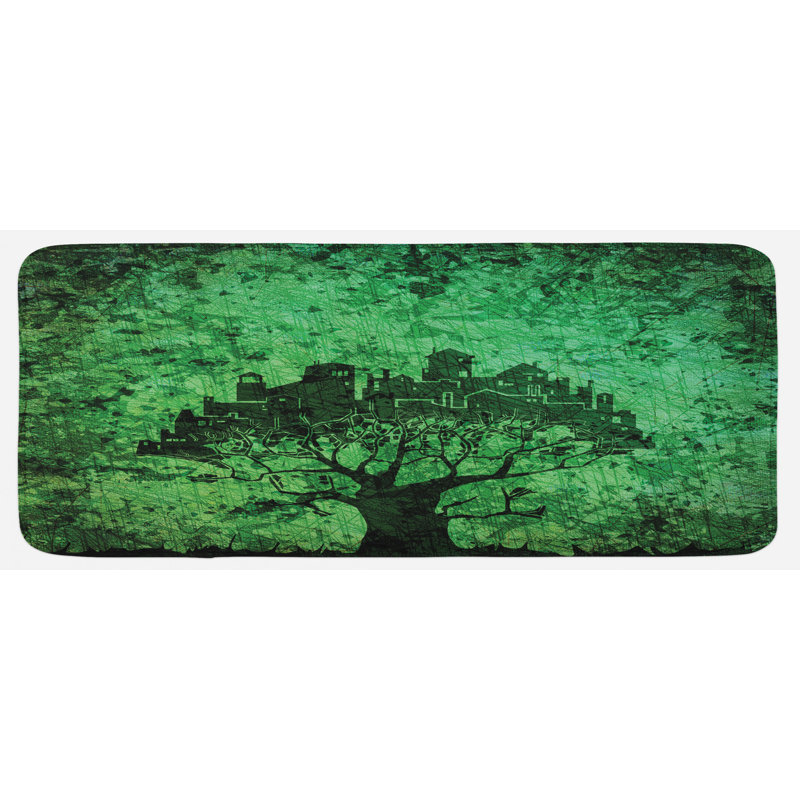 Tapis de cuisine abstrait