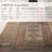 Cloudcroft Machine Washable Oriental Machine Woven Polyester Area Rug in Brown/Blue/Tan-1081116683