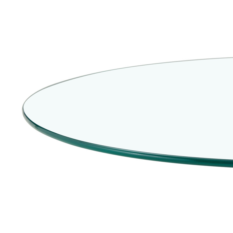Verre rond avec base en métal, Silver