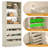 Rushville Closet System with 4 Drawer, 80" Tall Freestanding Wardrobe System-1698658263
