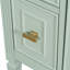 Meuble-lavabo autoportant avec lavabo en céramique avec tiroir rabattable et tablette de rangement réglable
