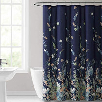 Black Hookless Shower Curtains & Shower Liners You'll Love