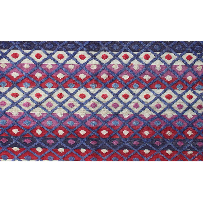 Geometric Hand Knotted 157cm X 254cm Area Rug