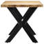 Tinnin Solid Wood Top Metal Base Dining Table-1487941446-1487941447