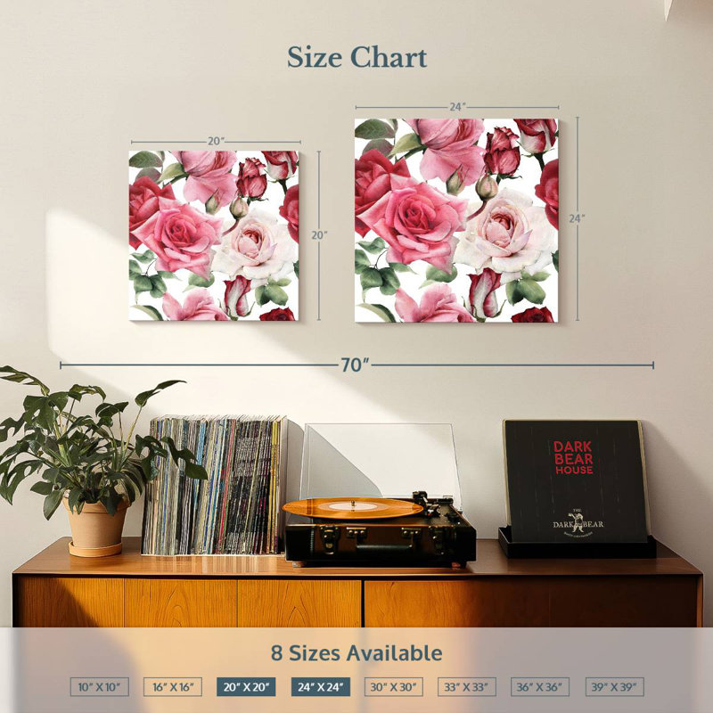 Harnek Blooming Pink Roses