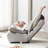 Ergonomic Lazy - Adjustable Back For Relax Gray Reclining Chair Dormitory, Multifunctional And Convenient Metal Frame