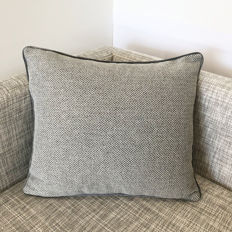 Tanju Rectangular Pillow Cover and Insert, Gray