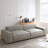 Gray Genuine Leather Modular Sofa cushion couch-471534613