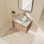 Meuble-lavabo mural simple avec plateau en céramique 29,53 po soudan