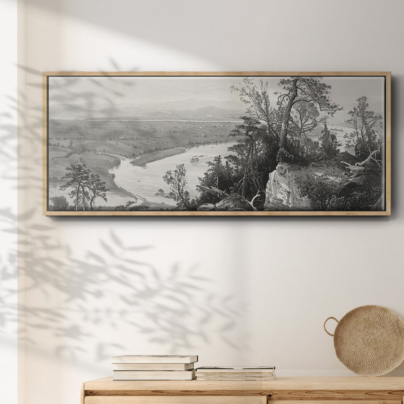 «Connecticut Valley from Mount Tom», toile encadrée, H 20 po x l 50 po