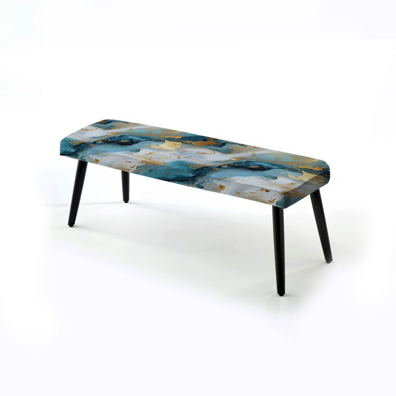 Banc rembourré en marbre Gold Gold Elegance Marble Grace