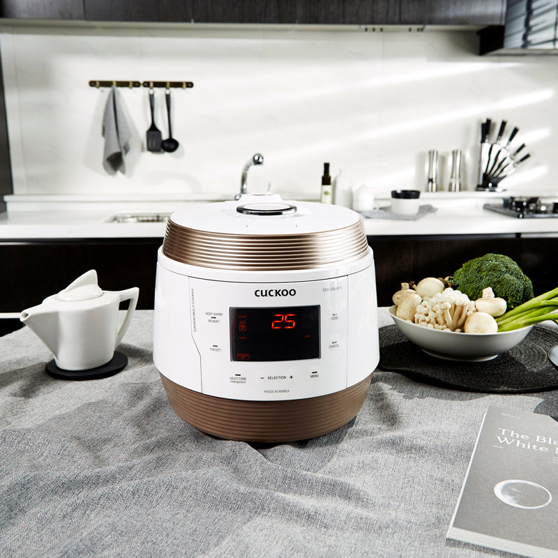 CUCKOO CMC-QSB501S 5QT Electric Pressure Cooker with 10 Menu Options and Stainless Steel Pot