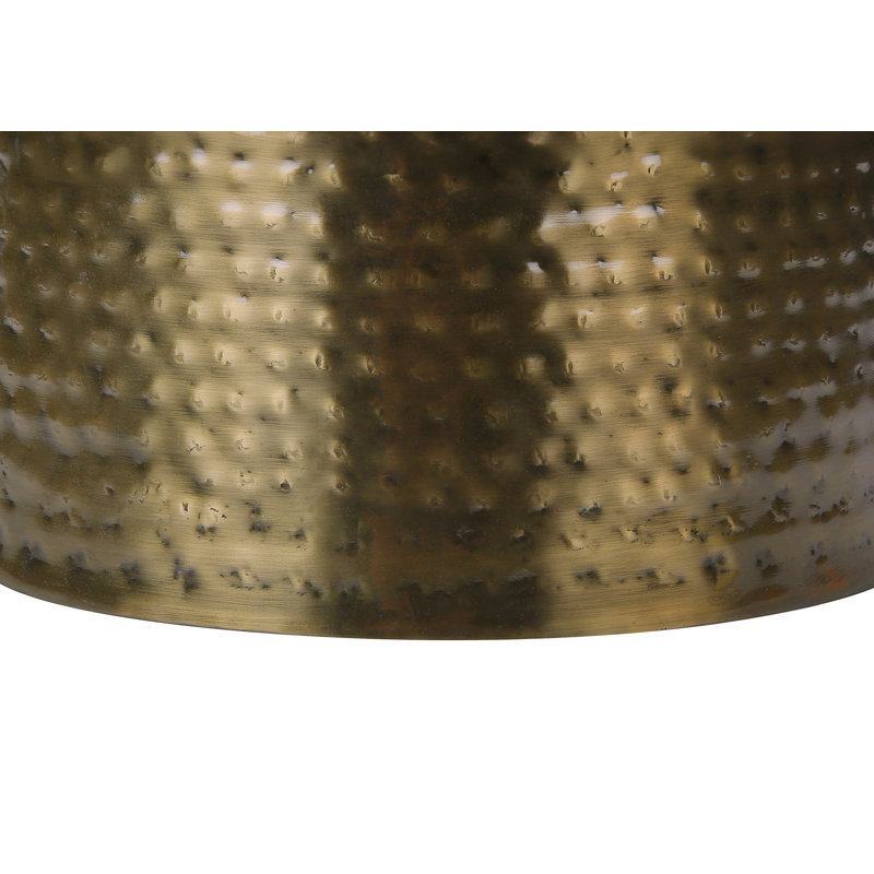 Table de bout cylindrique en acier Abdisamad, Or