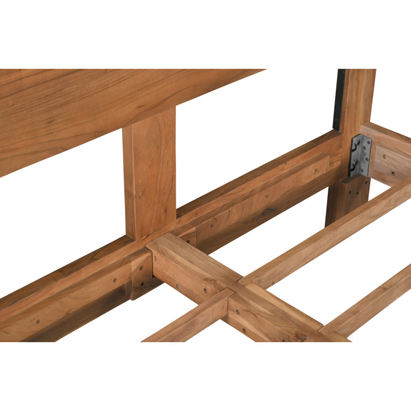 Live Edge Solid Wood Panel Bed, Queen