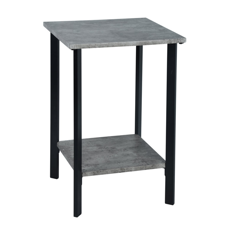 Table d'appoint en ciment gris